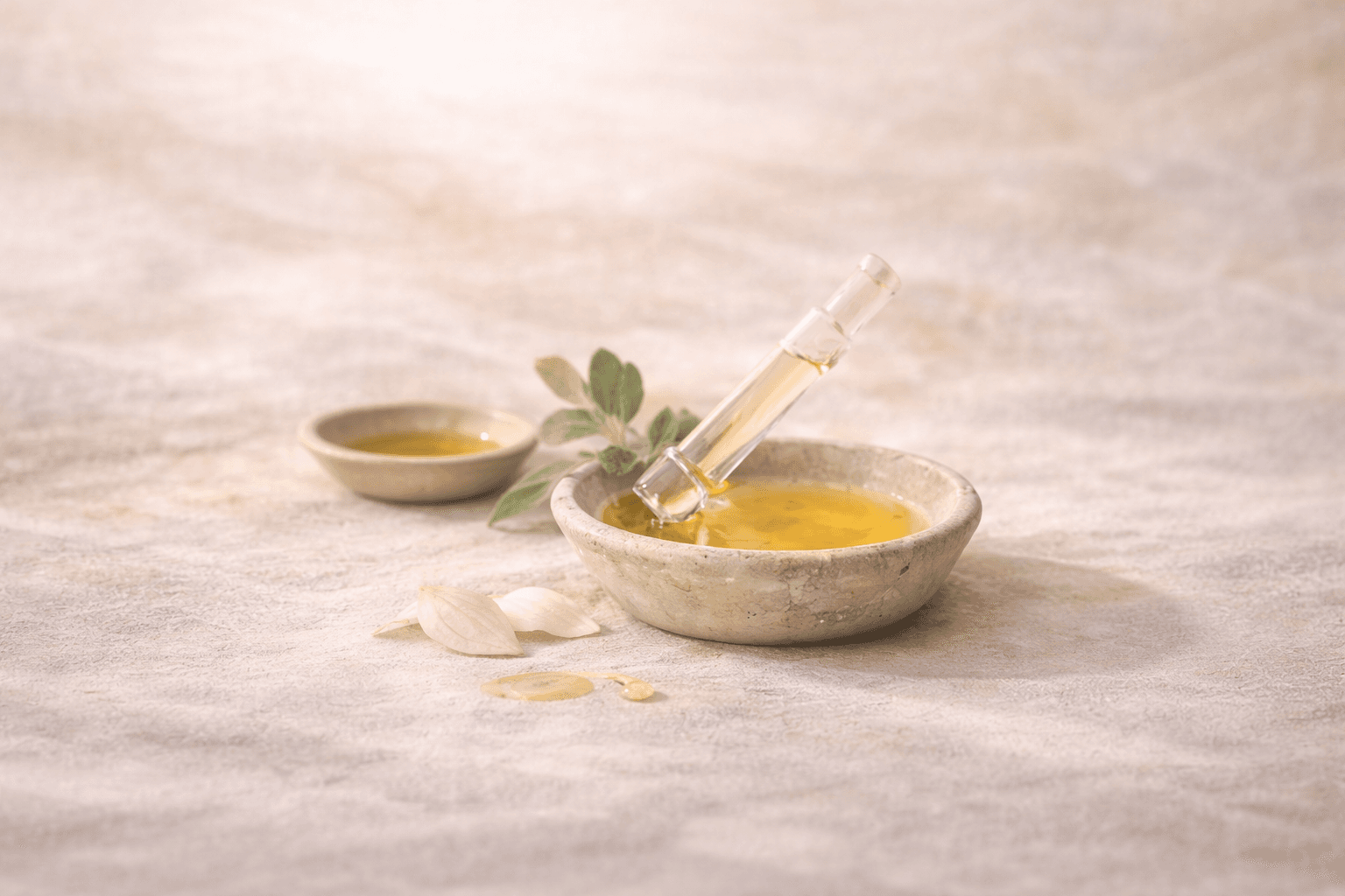 A moment of ritual — oil and stillness